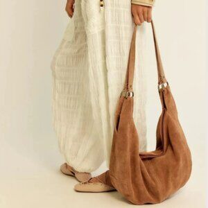 NWT Free People Roma Suede Tote Bag